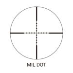 visor arcea 6 24x40 25,4mm mil dot reti. crist.ilum. front focus