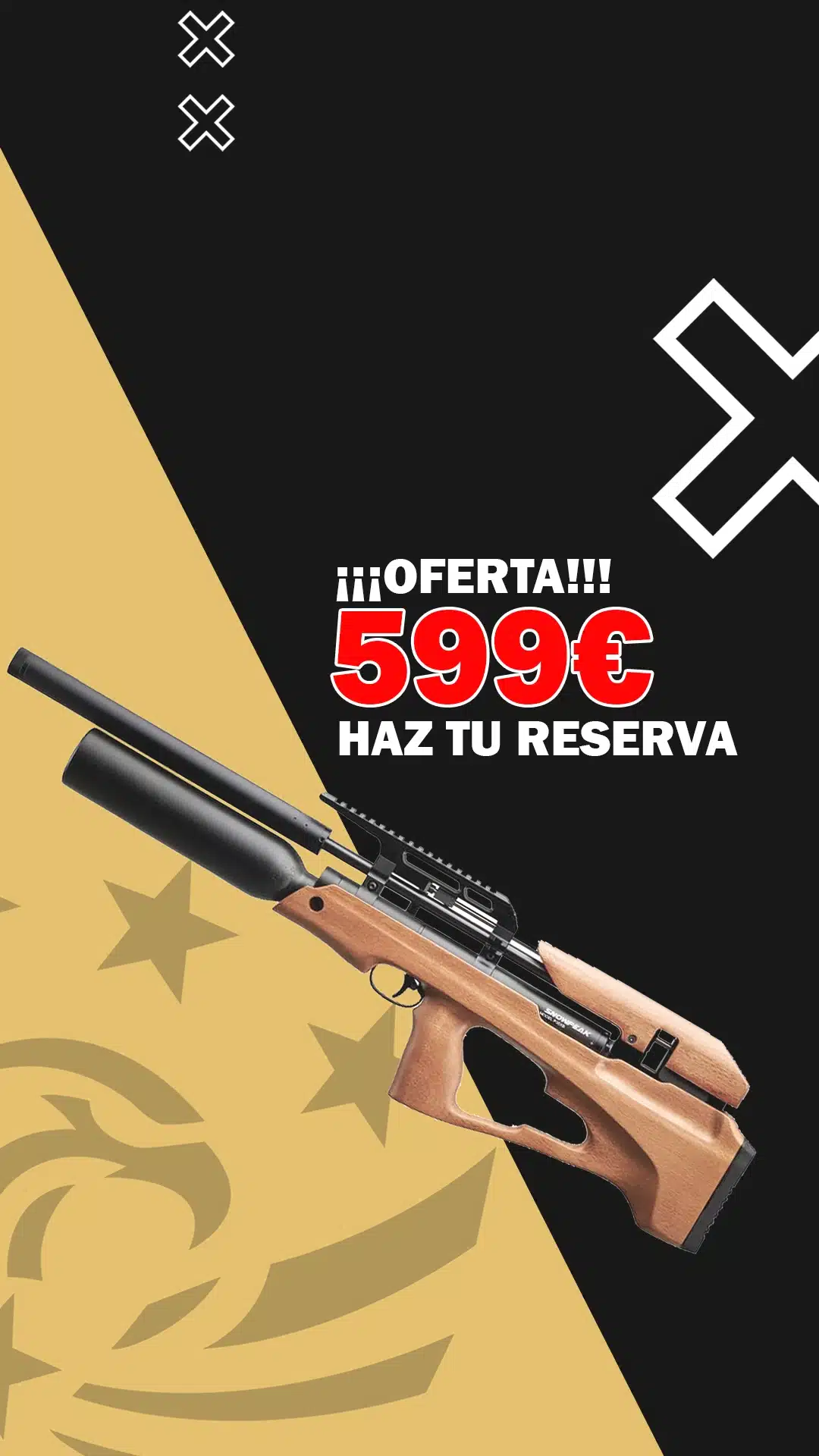 slider p35x botella aluminio carabinas pcp caza y defensa movil